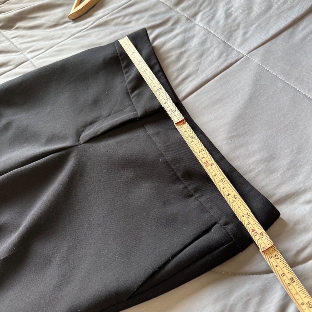 Ann Taylor Modern Fit Trousers Women 4 Black Excellent Flare Leg Mid Rise Pants - Picture 5 of 7
